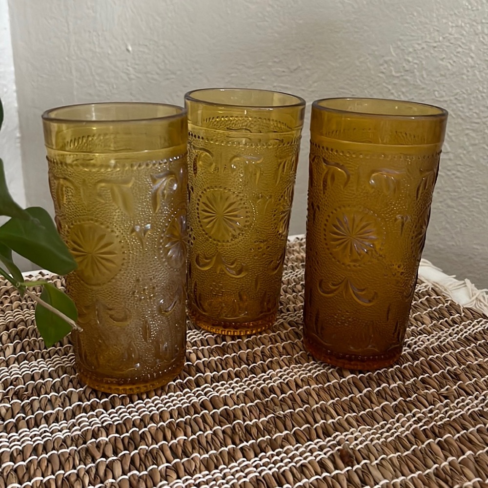 Vintage Indiana Glass Set of 3
